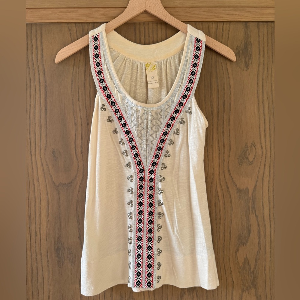 Anthropologie Studded Tank Top